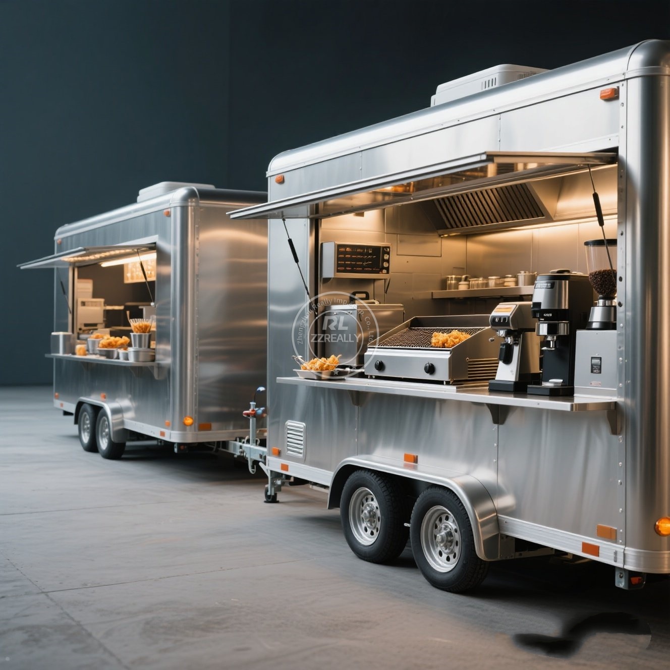 Hot Dog Vending Cart - Customized Street Snack Vending Equipment Coffee