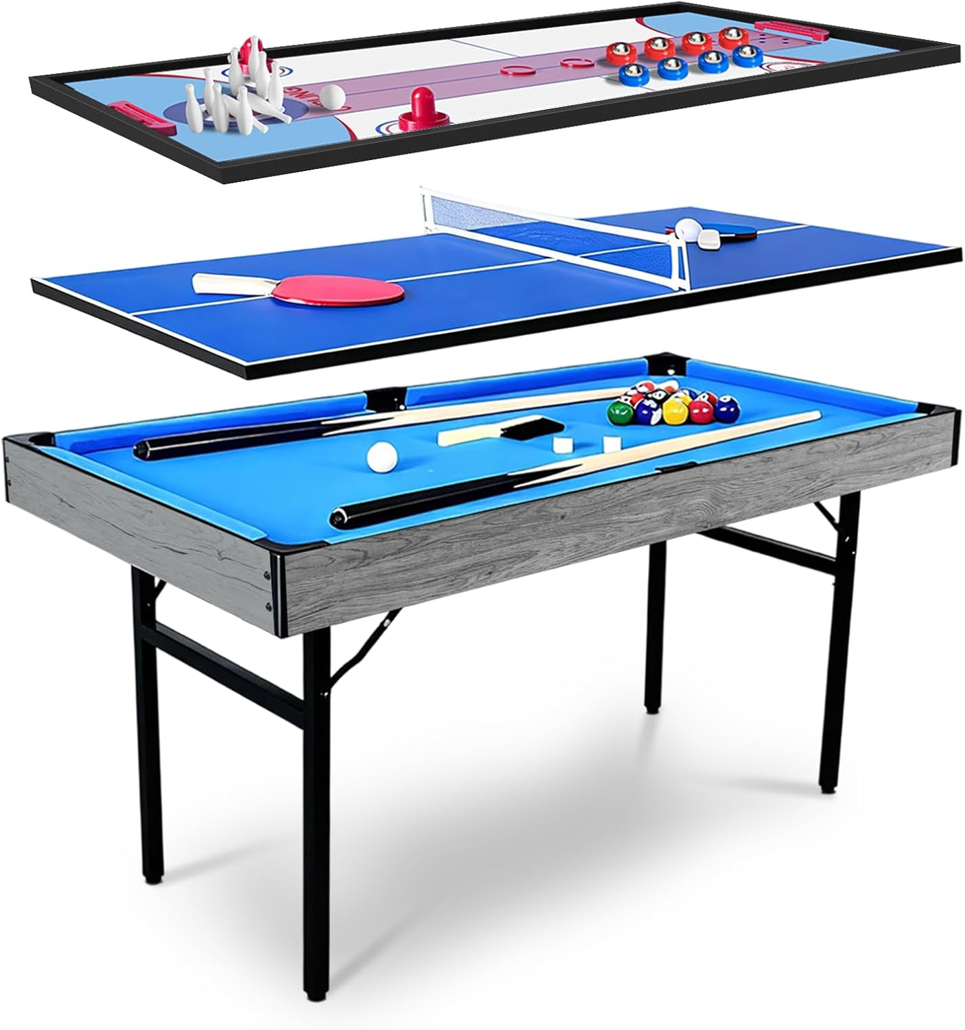Air Hockey Table - 5 In 1 Multi Function Games
