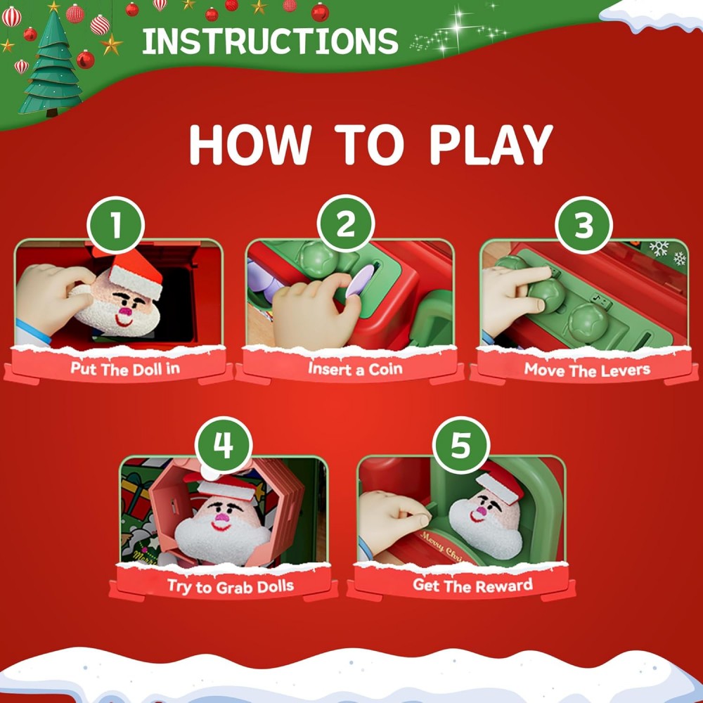 Christmas Claw Machine For Kid - Arcade Games And Vending review and price