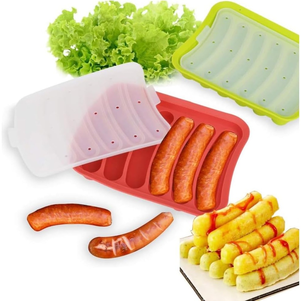 1Pcs Silicone Sausage Mold 6-c - Hot Dog Vending Cart review and price