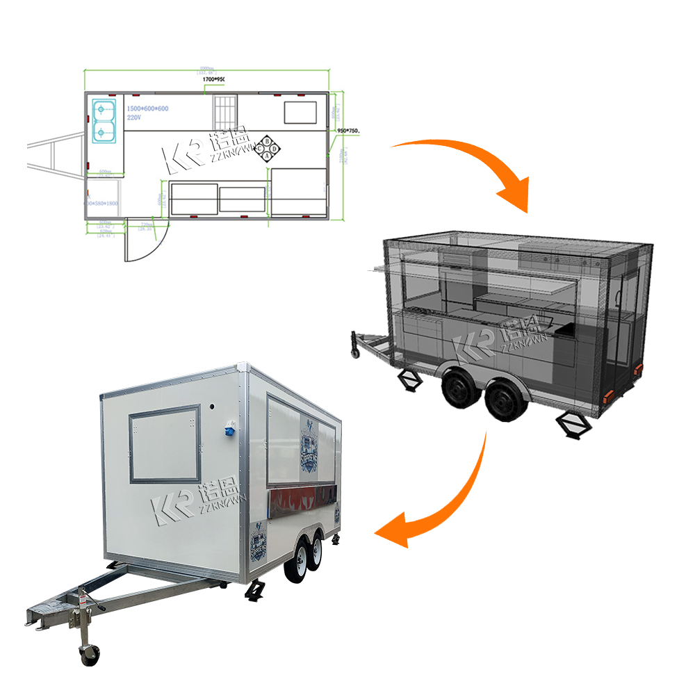 New Design Ice Cream Kiosk Fas - Hot Dog Vending Cart review and price