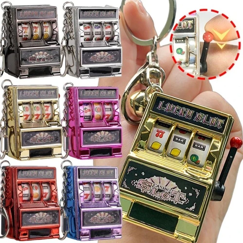 Retro Stress Reliever Keychain - Fruit Slot Machine review and price